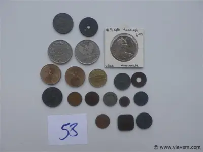 lot diverse munten – kavel bij Vlavem