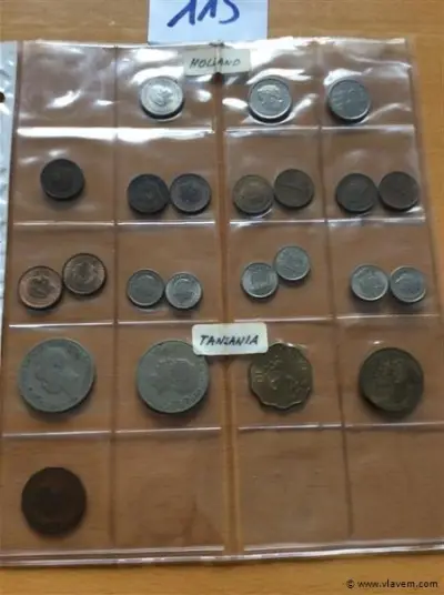 lot munten waaronder Nederland en Tanzania – kavel bij Vlavem