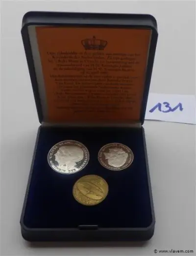 muntenset Nederland rijksdaalder en gulden 1980 – kavel bij Vlavem