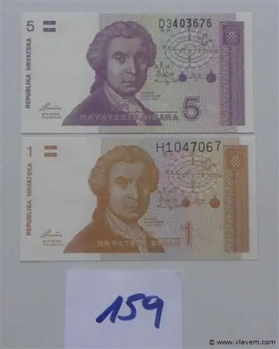 geldbriefjes Kroatië – kavel bij Vlavem