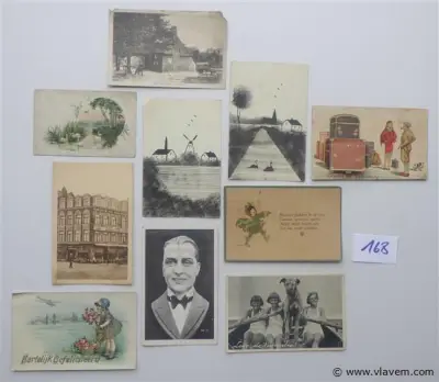 lot oude postkaarten – kavel bij Vlavem