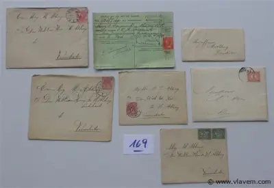 lot oude brieven met postzegels – kavel bij Vlavem