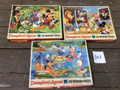 Oude puzzels Disneyland 3st – kavel bij Vlavem