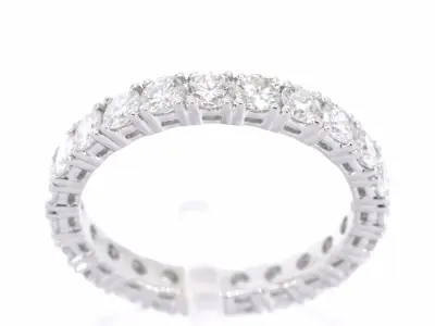 Witgouden alliance ring met briljant geslepen diamant – kavel bij Onlineveilingmeester