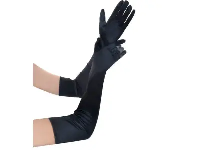 Handschoenen lang - zwart - 55cm – kavel bij GSD Auctions, Zoeterwoude