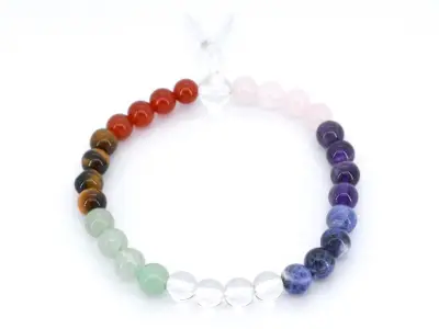 Armband met natuurlijke diverse edelstenen - juwelierskwaliteit – kavel bij Onlineveilingmeester