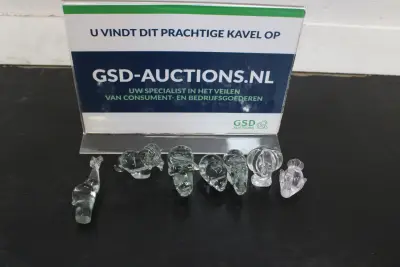 Glazen miniatuur diertjes – kavel bij GSD Auctions, Zoeterwoude