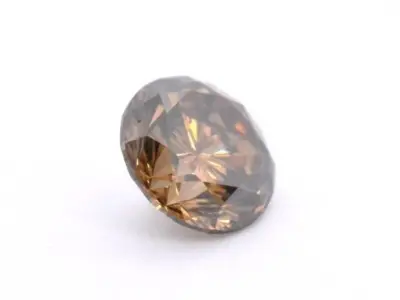 Diamant - 1.02 carat natuurlijke cognac gekleurde diamant (gecertificeerd) – kavel bij Onlineveilingmeester