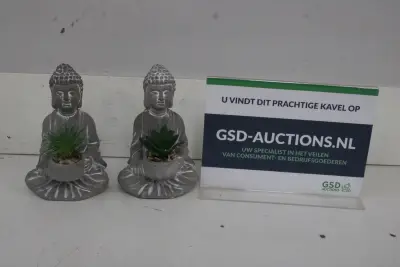 Set van twee Boeddha plantenhouders'' – kavel bij GSD Auctions, Zoeterwoude
