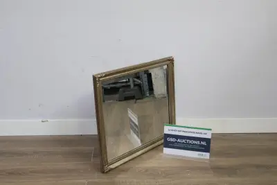 Wandspiegel met goudkleurige lijst – kavel bij GSD Auctions, Zoeterwoude
