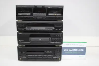 Kenwood stereoset - cassette, tuner, CD speler, versterker – kavel bij GSD Auctions, Zoeterwoude