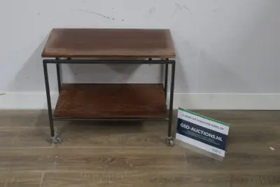 Vintage trolley met houten fineerbladen - Vintage Jaren '60 – kavel bij GSD Auctions, Zoeterwoude