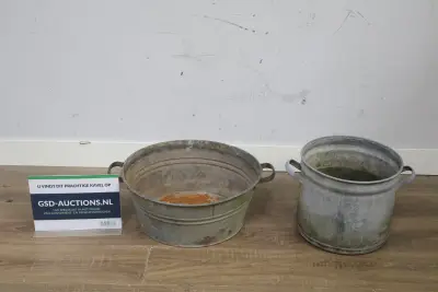 Zinken teil en emmer – kavel bij GSD Auctions, Zoeterwoude