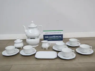 Vintage W.Germany servies met theepot en kopjes – kavel bij GSD Auctions, Zoeterwoude