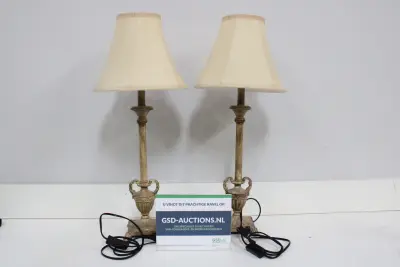 Set klassieke tafellampen met kap – kavel bij GSD Auctions, Zoeterwoude