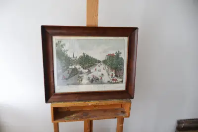 Ingelijste antieke stadsgezichten Amsterdam – kavel bij GSD Auctions, Zoeterwoude