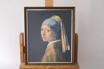 Reproductie 'Meisje met de parel' – kavel bij GSD Auctions, Zoeterwoude