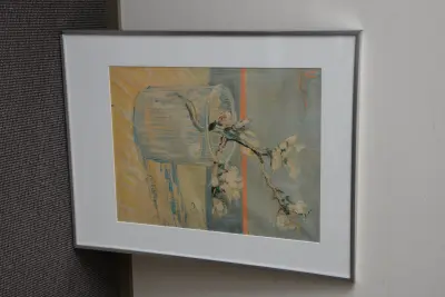 Poster van Vincent v Gogh: Bloesemtak in vaas – kavel bij GSD Auctions, Zoeterwoude
