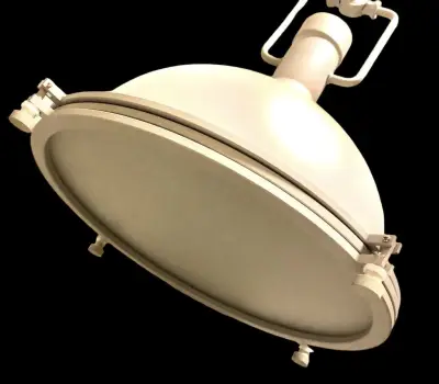 Industriële plafondlamp cream (nieuw in doos) – kavel bij GSD Auctions, Zoeterwoude