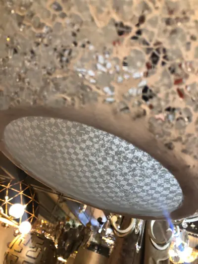 Mozaïek hanglamp (nieuw in doos) – kavel bij GSD Auctions, Zoeterwoude