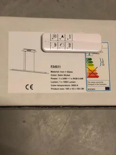Led-plafondlampen met lange platte glas (nieuw in doos) – kavel bij GSD Auctions, Zoeterwoude