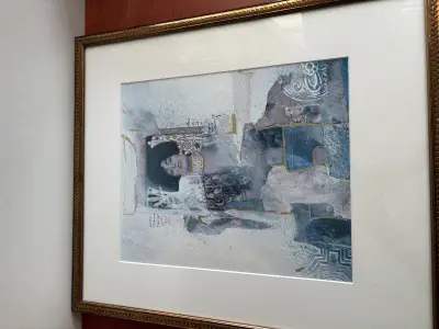 Schilderij met mooie lijst en glas voor – kavel bij GSD Auctions, Zoeterwoude