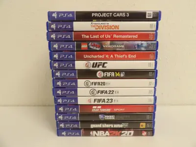 Lot PlayStation 4 spellen – kavel bij De Kringwinkel, Leopoldsburg