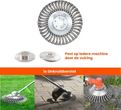 Universele onkruidborstel - 15CM - Past op elke bosmaaier – kavel bij GSD Auctions, Zoeterwoude