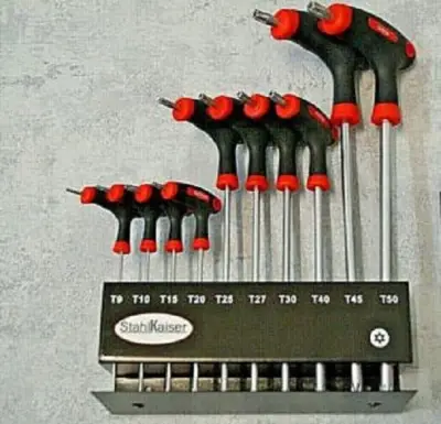10-dlg. T-Grip sleutel Torx, T9-T50 – kavel bij GSD Auctions, Zoeterwoude