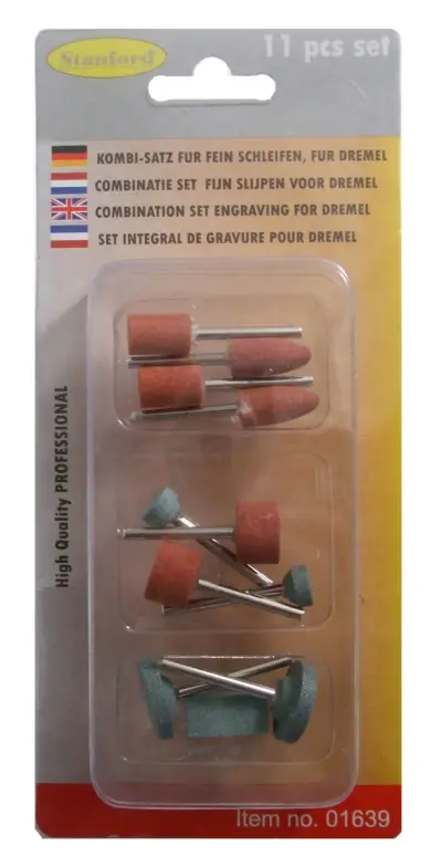 Combinatie set fijnslijpen 11dlg voor Dremel en Boormachines – kavel bij GSD Auctions, Zoeterwoude