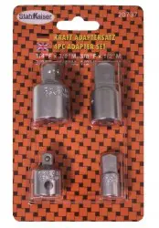 4-dlg. adapter set voor ratelsleutels – kavel bij GSD Auctions, Zoeterwoude