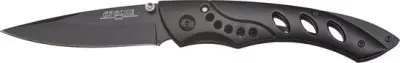 X-trail K6 Survival zakmes zwart met opbergzak-Titanium/Rvs – kavel bij GSD Auctions, Zoeterwoude