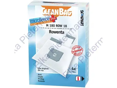 Ca. 18x Stofzuigerzakken voor rowenta M180row18- 4 stuks Cleanbag – kavel bij Onlineveilingmeester