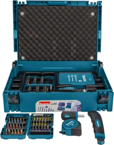 2x 96-delige bit/schroef/boor accessoire set, Makita, B49725 – kavel bij Onlineveilingmeester, Raalte