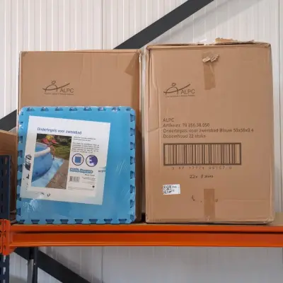 Ca. 22x set zwembadtegels van 8 stuks, ALPC, 50x50 cm – kavel bij Onlineveilingmeester, Raalte