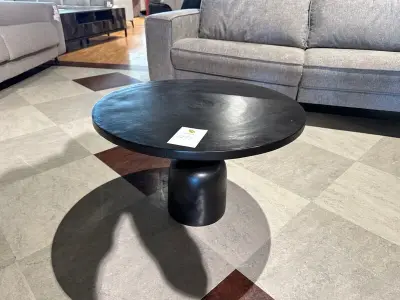 Salontafel, rond, zwart – kavel bij Onlineveilingmeester, Joure