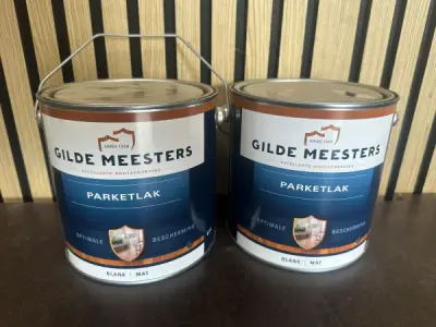 2x Gilde Meesters Parketlak – Blank Mat – 2,5L – kavel bij XL Auctions
