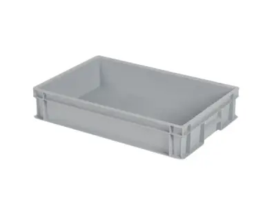 4x Transport/magazijn bakken – ca. 60 x 40 x 22 cm – grijs – kavel bij XL Auctions