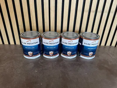4x Gilde Meesters Meubellak Blank zijdeglans – kavel bij XL Auctions