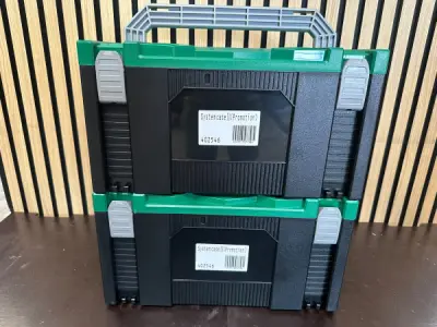 2x HiKOKI HSC III Stapelbare Gereedschapskoffer – Leeg – kavel bij XL Auctions