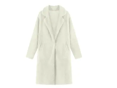 Teddy jas voor dames wit - maat L – kavel bij XL Auctions
