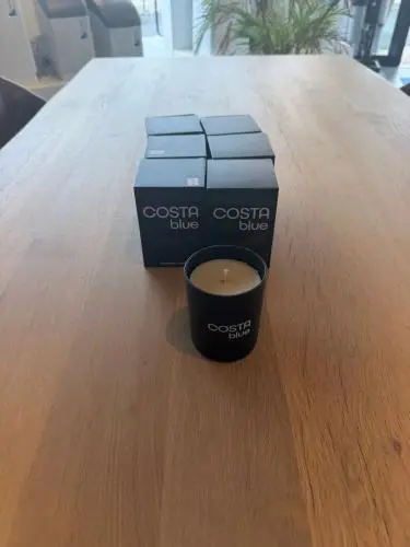 3 stuks costa blue kaarsen – kavel bij Openbare Verkopen, Waregem