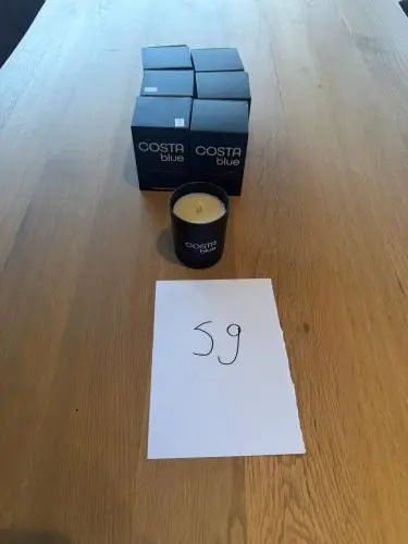 3 Stuks Geurkaarsen Costa Blue – kavel bij Openbare Verkopen, Waregem