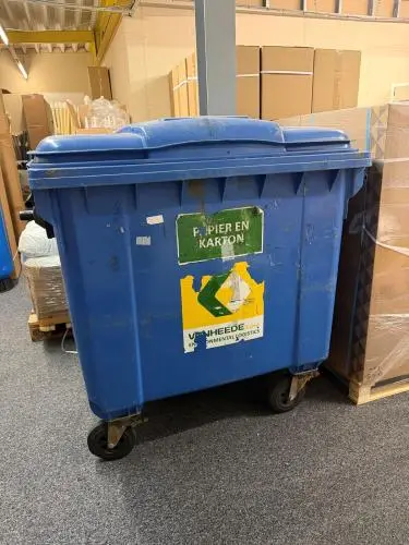 Rolcontainer - Blauw – kavel bij Openbare Verkopen, Waregem