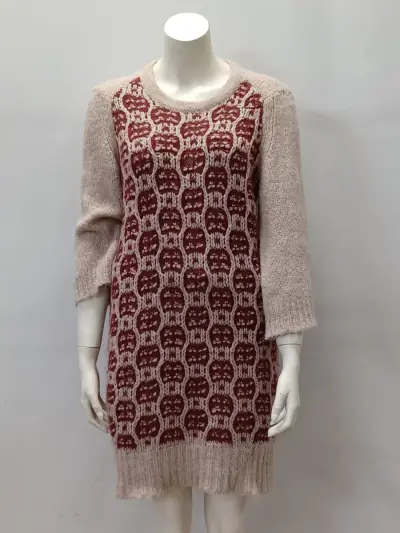 Dries Van Noten gebreide jurk / lange trui – kavel bij De Kringwinkel, Gent