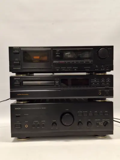Complete Denon HiFi-set – PMA-925R Versterker, DCD-1015 CD-speler & DRM-510 Cassettedeck – kavel bij De Kringwinkel, Gent