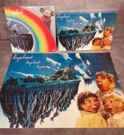 LP Liegebeest + puzzel – kavel bij De Kringwinkel, Gent