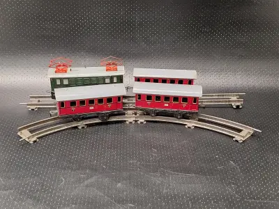 Johann Distler blikken modeltreinset van vlak na de Tweede Wereldoorlog – kavel bij De Kringwinkel, Gent
