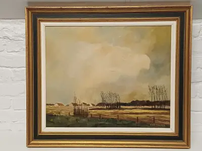Schilderij R. De Mulder – kavel bij De Kringwinkel, Herzele