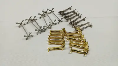 Set vintage messensteunen – kavel bij De Kringwinkel, Zottegem